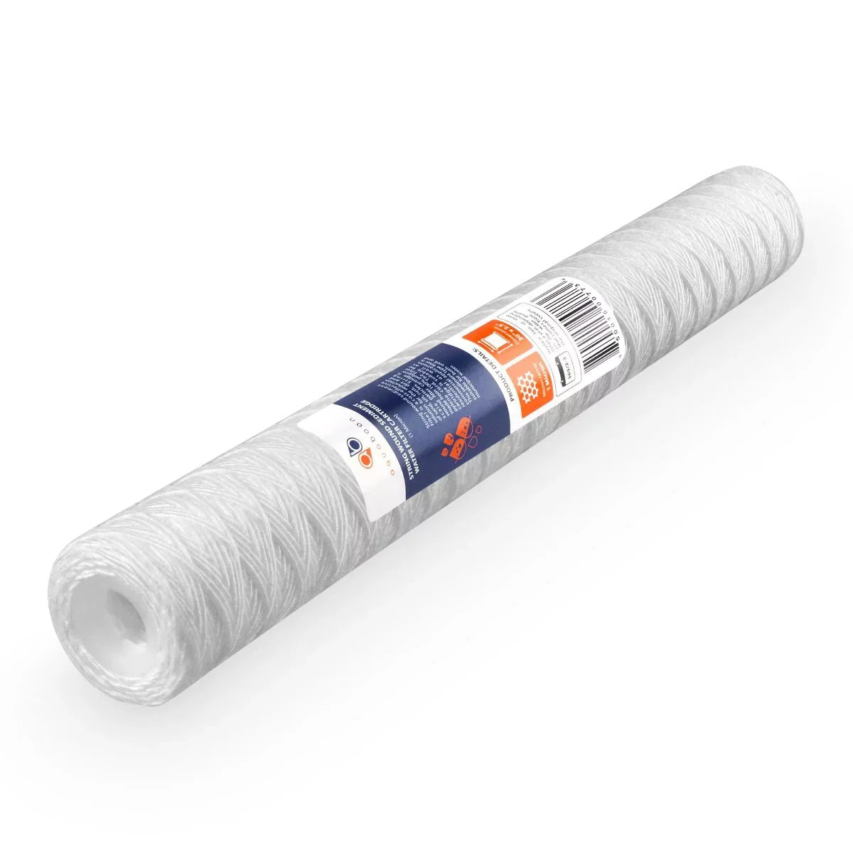 Aquaboon 1 Micron 20" x 2.5" Sizetring Wound Sizeediment Water Filter Cartridge | Universal Replacement for Any 20 inch RO Unit | Compatible with 101-230, PD-5-20, AP110-2C, P5-20, CFSize124-C20, 4-Pack