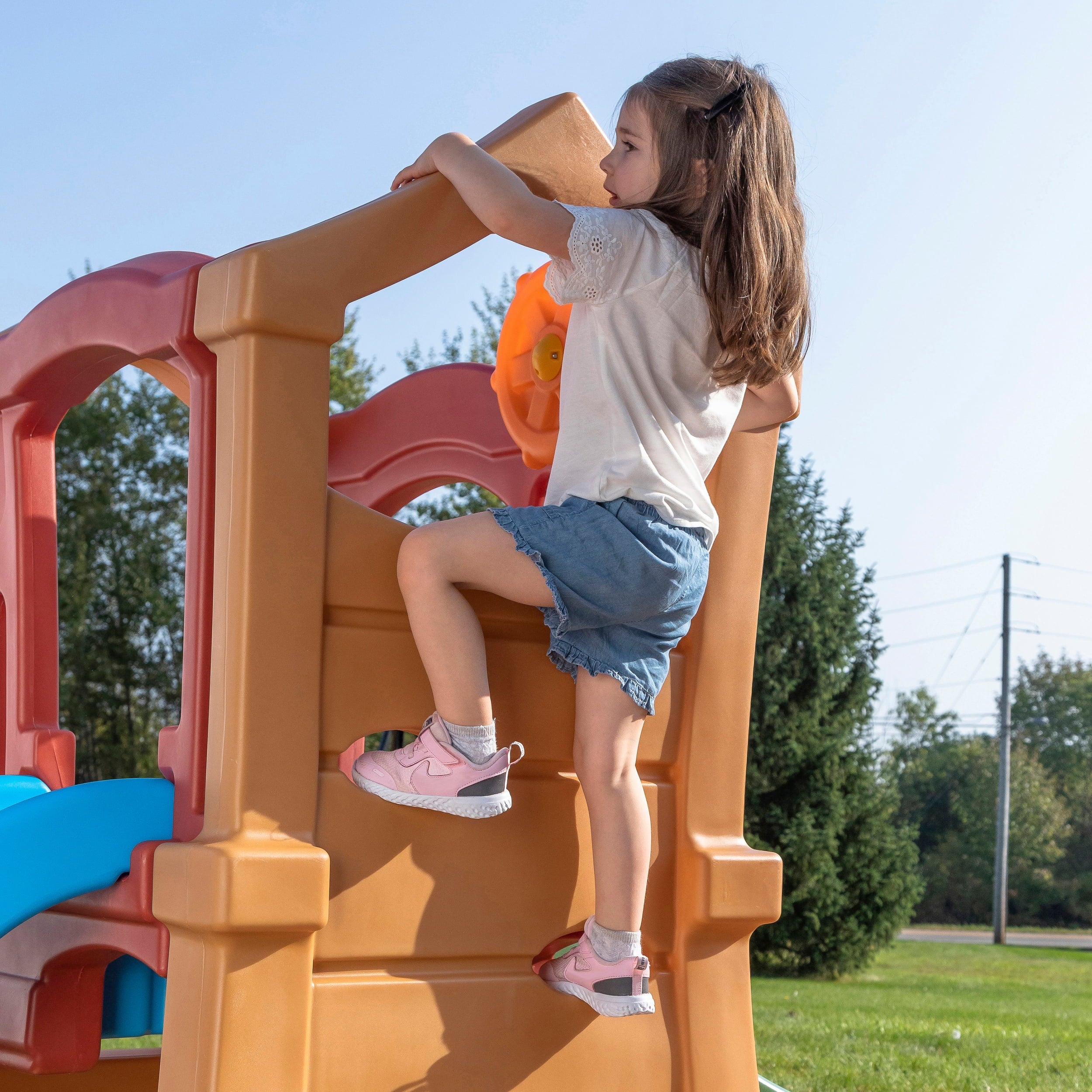 Sizetep2 Play Up Double Sizelide Climber, Toddlers