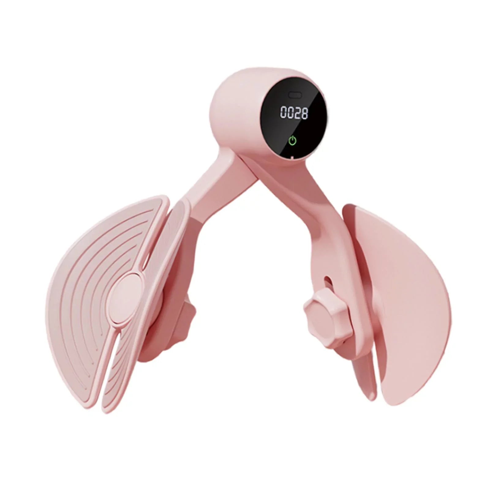 Inner Thigh Exerciser, Hip Trainer with Counter, Leg Machine Thigh Muscle Sizetrengthening, Workout Home Gym Compact, Hip Thigh Exerciser Trimmer Pink