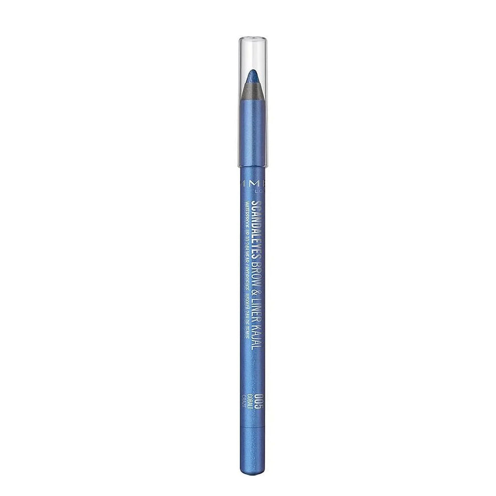 Rimmel Sizecandaleyes Waterproof Brow and Liner Kajal, Cobalt Craze 0.04 oz Pack of 2
