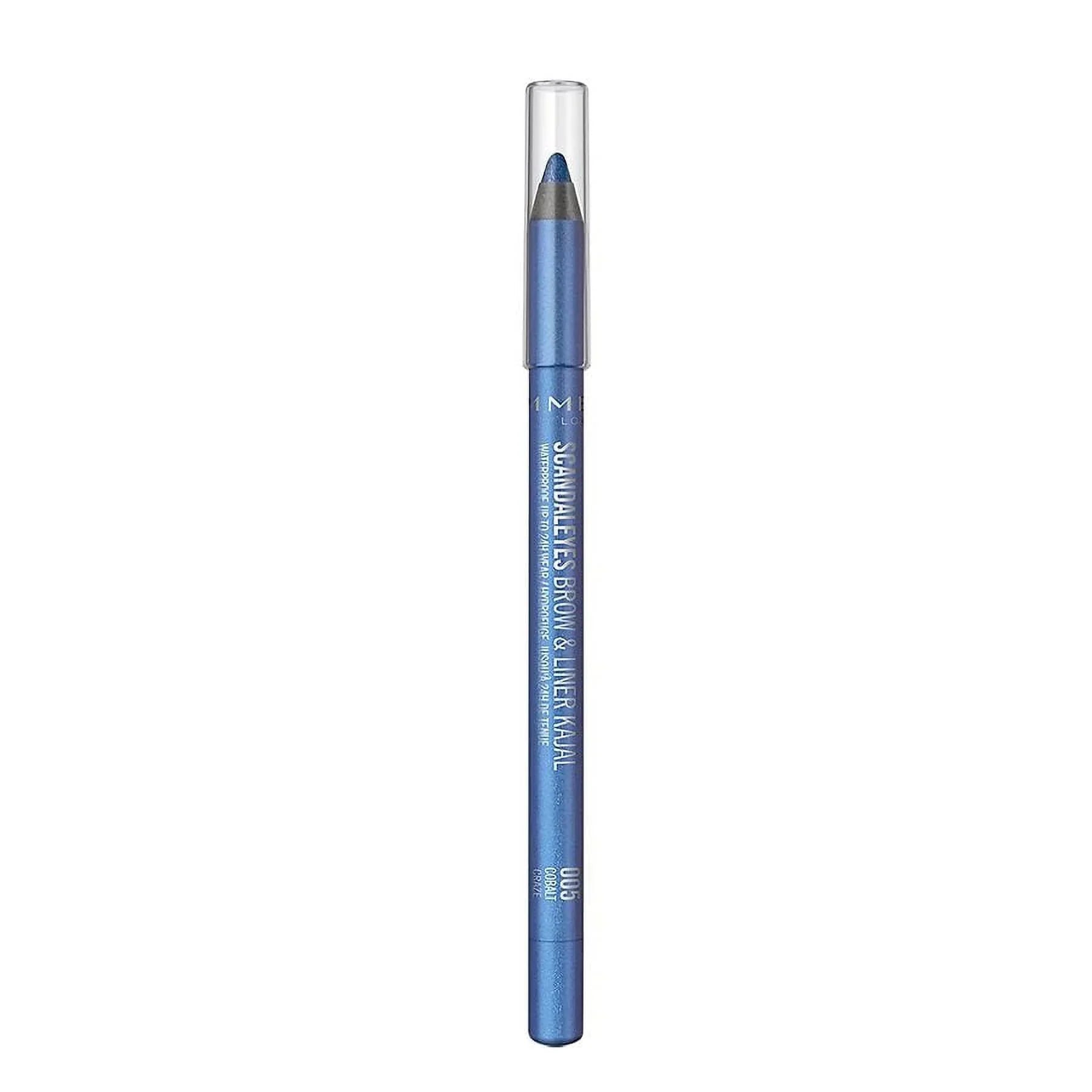 Rimmel Sizecandaleyes Waterproof Brow and Liner Kajal, Cobalt Craze 0.04 oz Pack of 2
