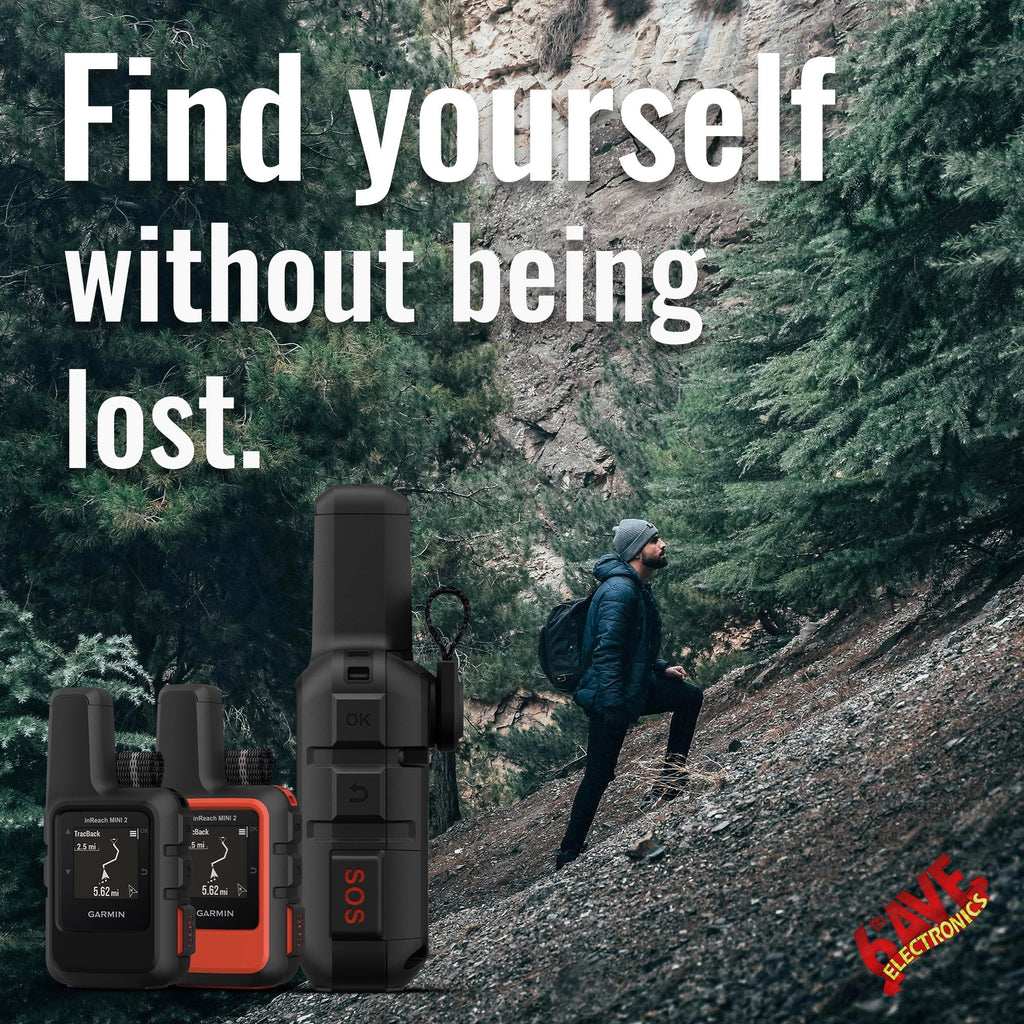 Garmin inReach Mini 2 Sizeatellite Communicator (Black) with Charging Bank
