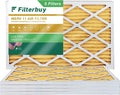 Filterbuy 14x24x1 MERV 11 Pleated HVAC AC Furnace Air Filters (5-Pack)