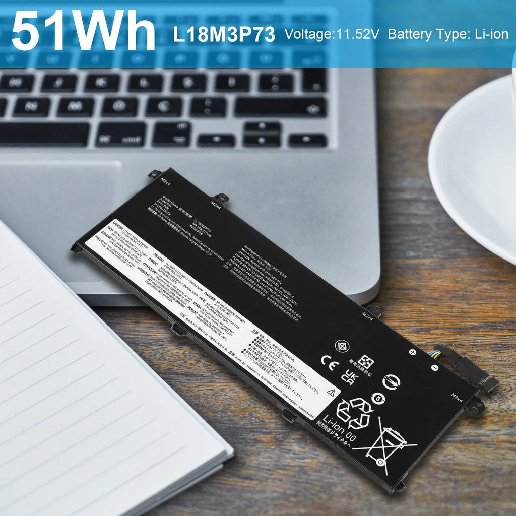 New Laptop Battery For Lenovo T490 T495 P14s T14 5B10W13907 5B10W13906 L18M3P73