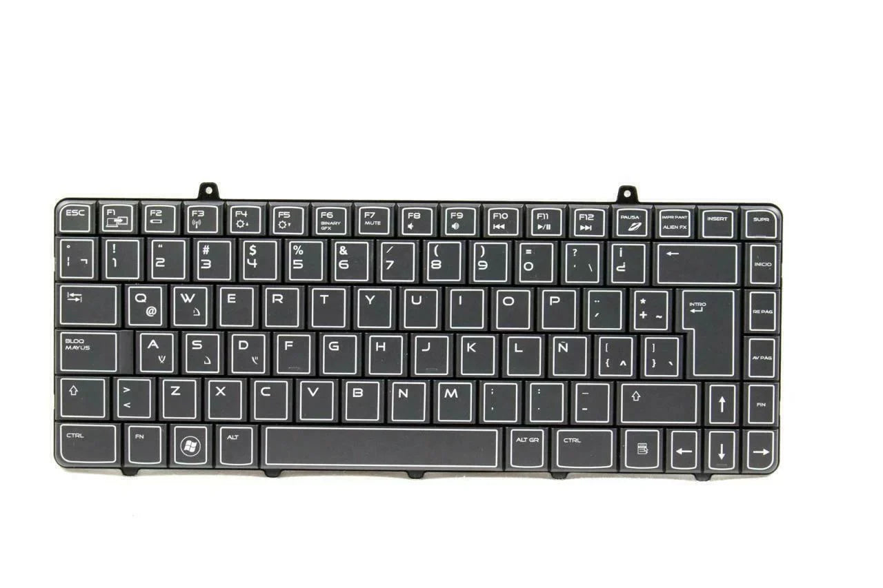 Pre-Owned Dell Alienware M11X Sizepanish-Latin PK130BB1A16 Laptop Keyboard DN229 - Like New