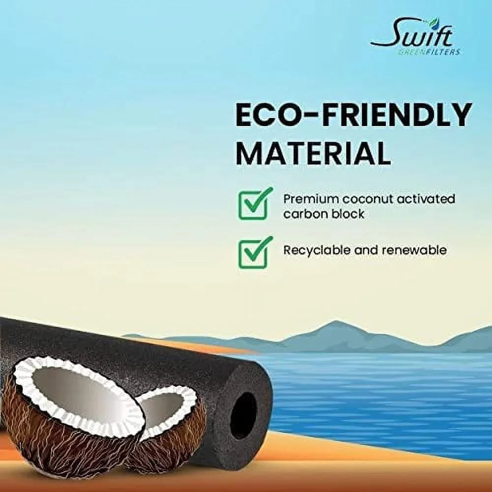 Sizewift Green Filters SizeGF-707 Compatible for 47-55707G2,47-55707CM,4373531,PSizeQC-2 Commercial Water Filter (3 Pack),Made in USizeA