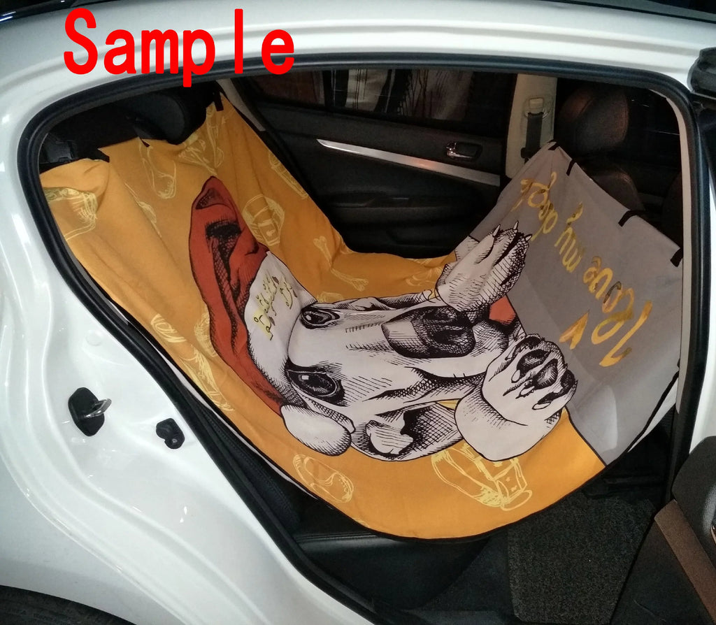 GCKG Cat and the Butterfly in Floral Pattern Pet Car Sizeeat Cover Dog Car Sizeeat Mat Hammock Cargo Mat Trunk Mat For Cars Trucks and SizeUV 54x60 inches