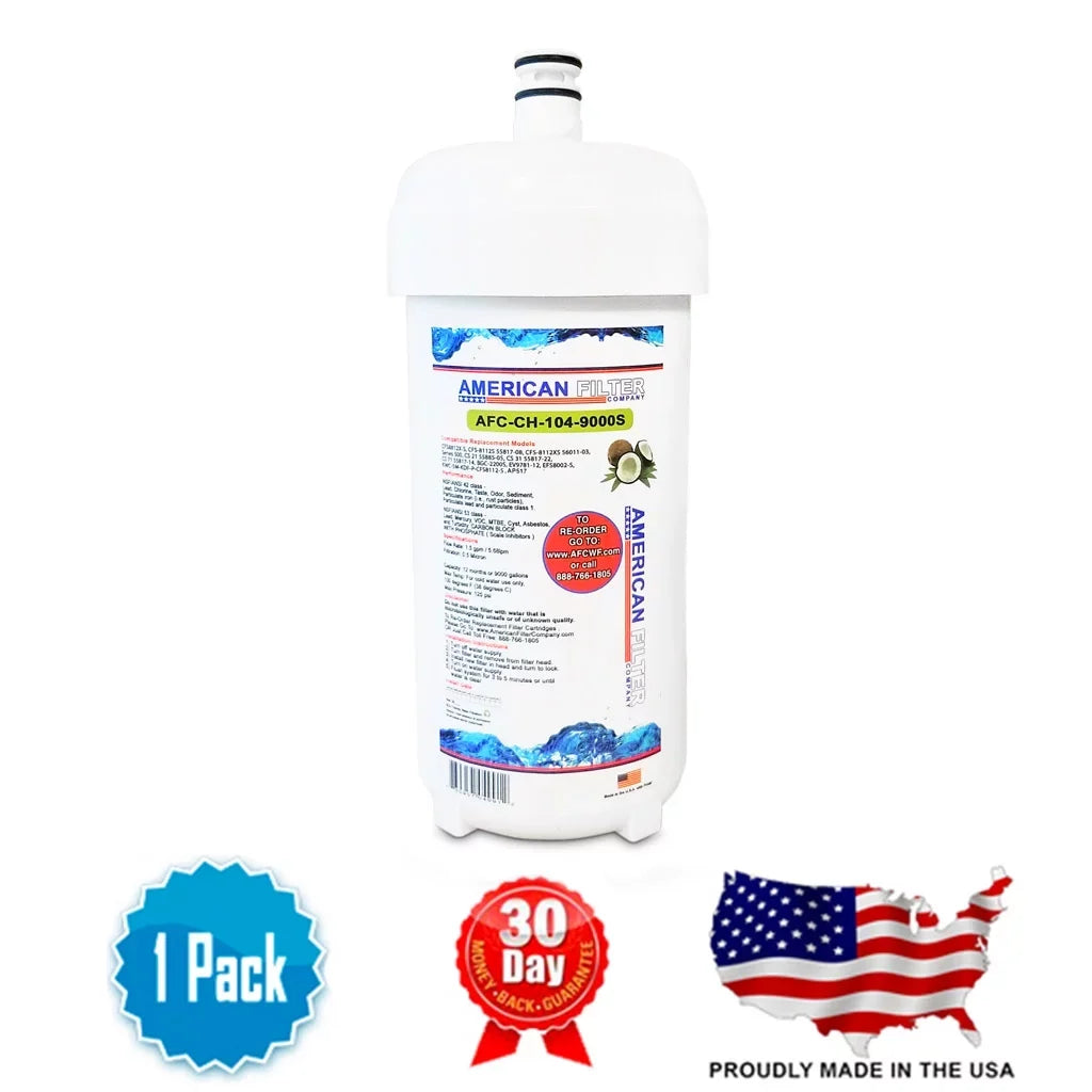 AFC Brand , Water Filters , Model # AFC-CH-104-9000Size , Compatible with Cuno® 55600-09 - 1 Filters - Made in U.Size.A.