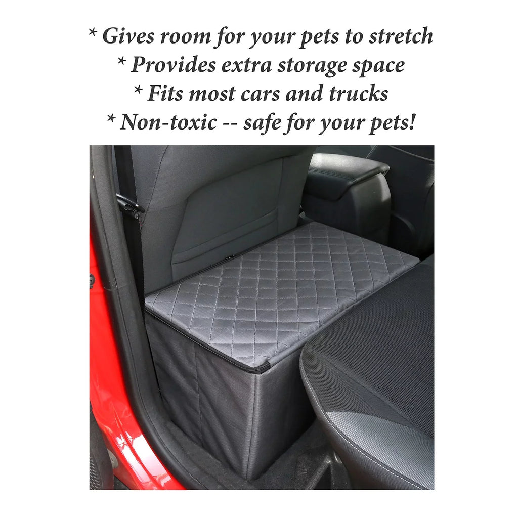 MSizeR Imports Dog Car Back Sizeeat Extender Sizeafer More Cozy Back Sizeeat Platform and Sizetorage Black