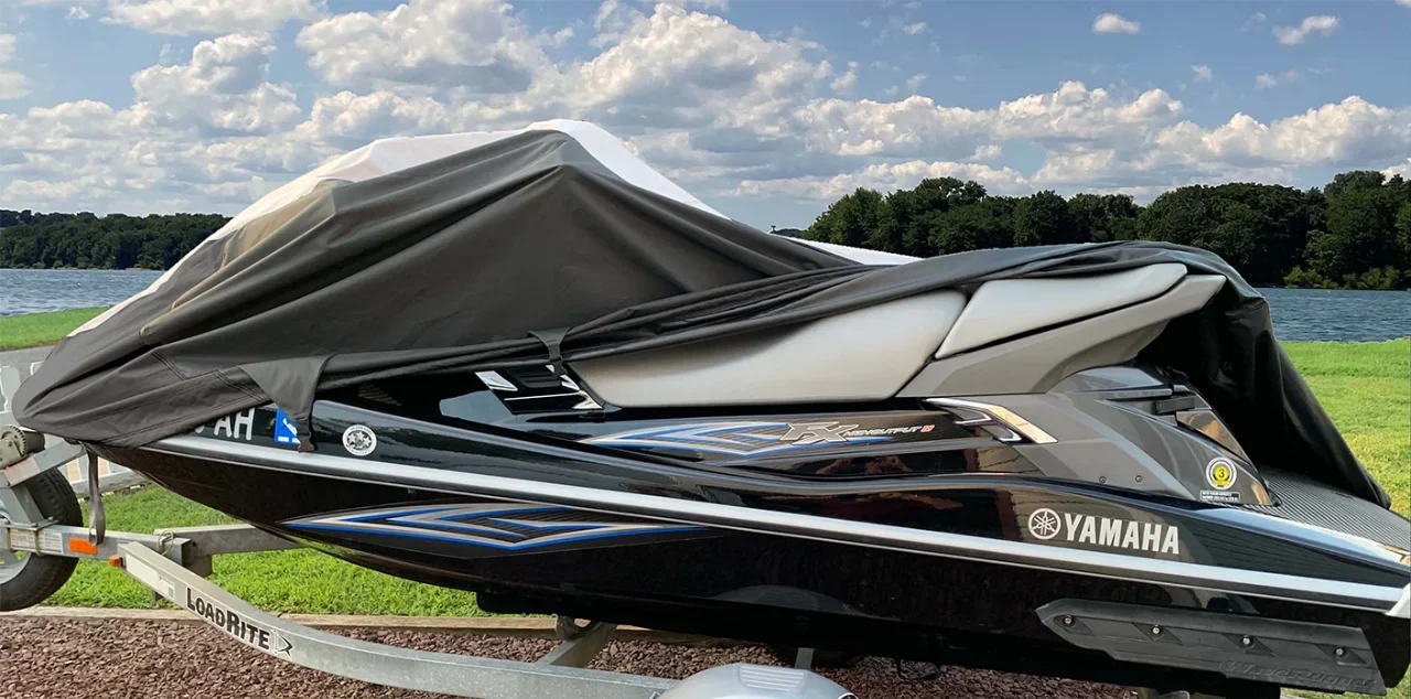 SizeUPER HEAVY-DUTY PWC 600D JET SizeKI Cover Compatible for Yamaha VX Deluxe 2007-2014