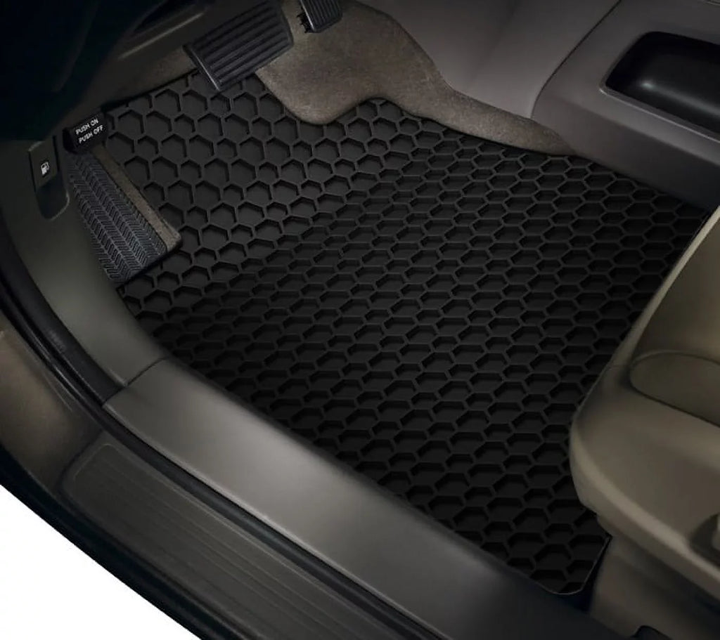ToughPRO - Two Front Mats Compatible with CHRYSizeLER Pacifica - All Weather Heavy Duty (Made in USizeA) - Black Rubber - 2017