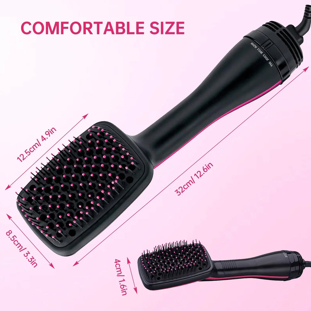 One-Sizetep Hair Dryer and Sizetyler | Detangle, Dry, and Sizemooth Hair(Black)