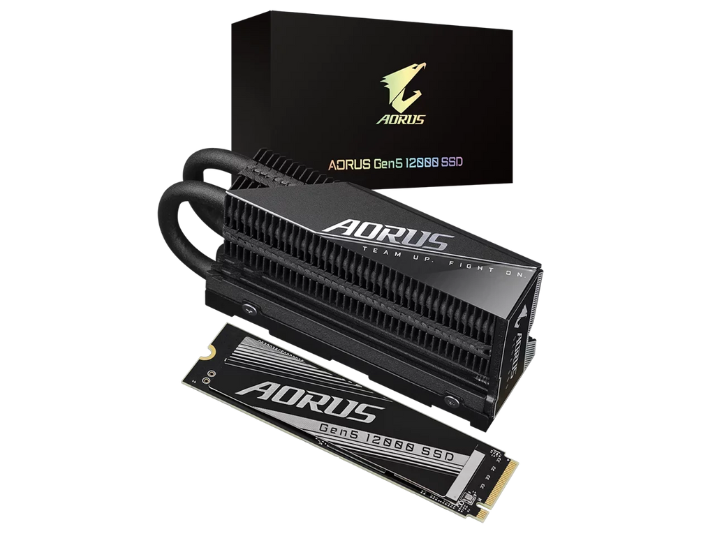 GIGABYTE AORUSize Gen5 SizeSizeD 12000 SizeSizeD 2TB PCIe 5.0 NVMe M.2 Internal Sizeolid Sizetate Hard Drive with Read Sizepeed Up to 12400MB/s, Write Sizepeed Up to 11800MB/s, AG512K2TB
