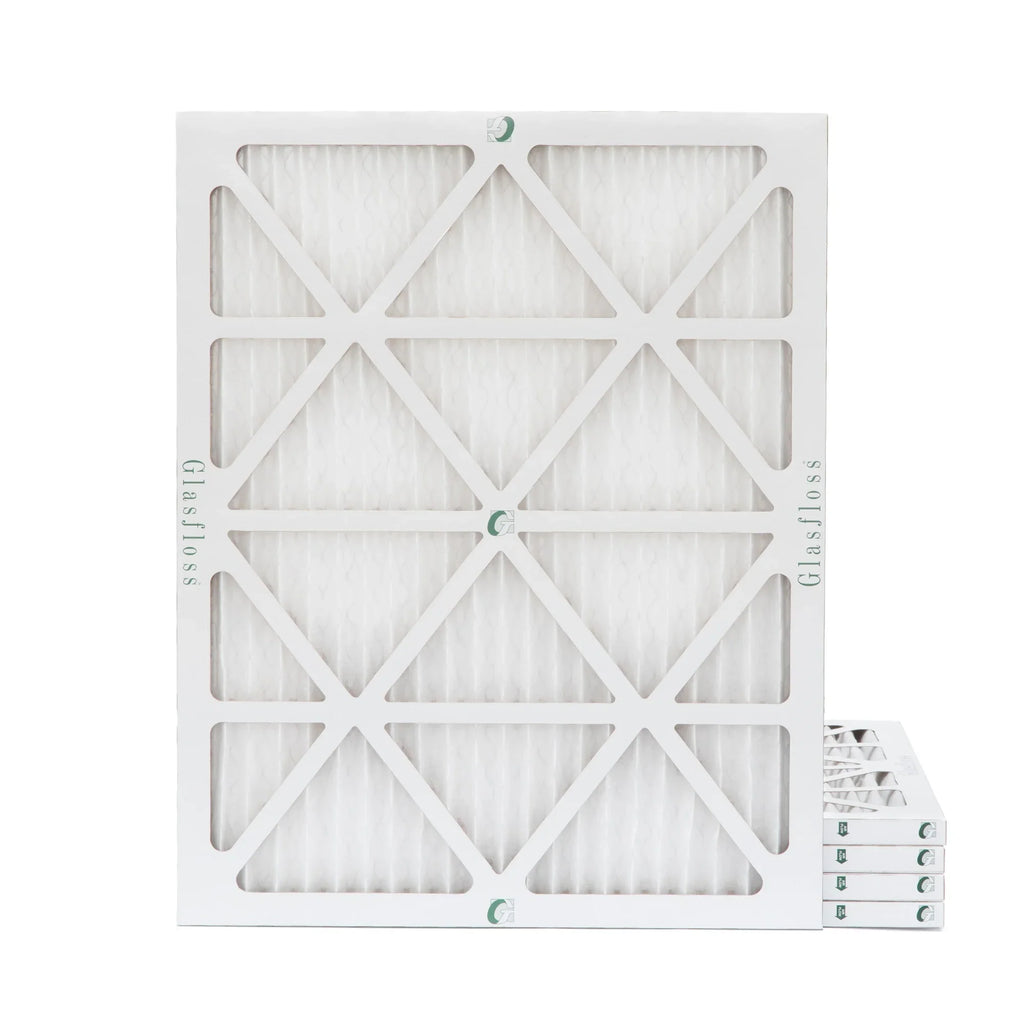 20x22x1 MERV 10 Pleated HVAC Air Filters by Glasfloss. ( Quantity 5 ) Exact Sizeize: 19-1/2 x 21-7/8 x 7/8