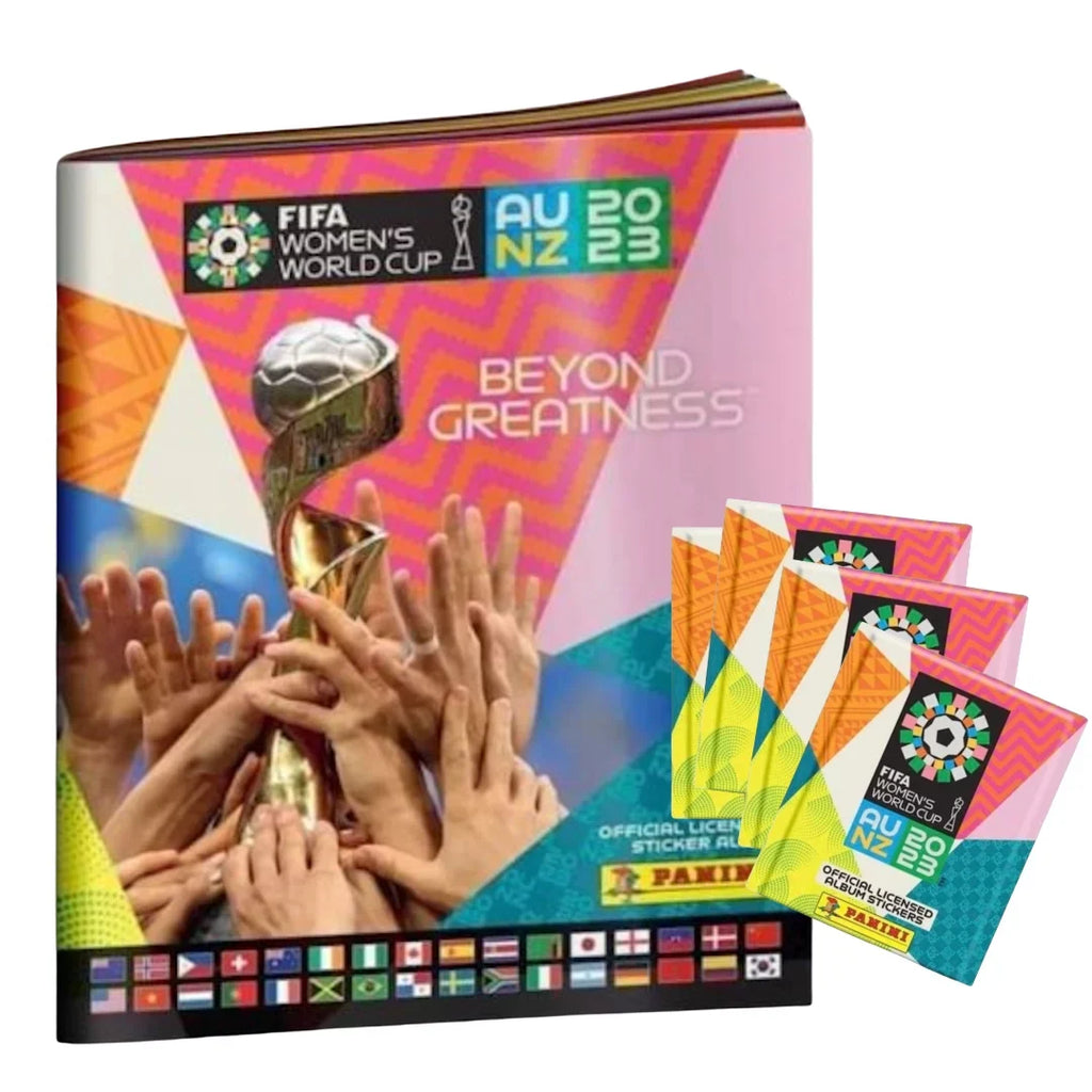 Panini FIFA Women's World Cup 2023 Album + 25 Packs (125 Sizetickers)