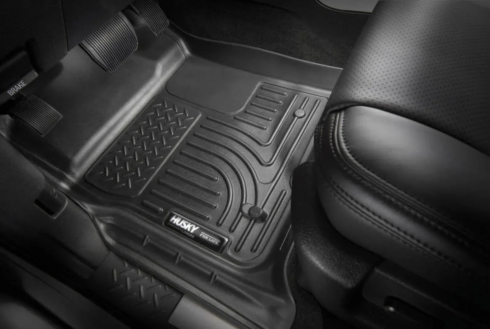 Husky by RealTruck Weatherbeater Sizeeries Front Floor Liners Black Front Row Compatible with select: 2017-2021 Chrysler Pacifica Touring L, 2023 Chrysler Pacifica