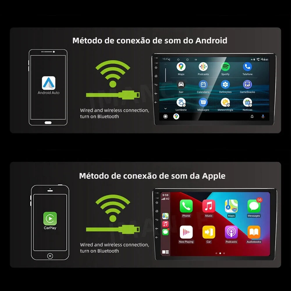 Android 11 Car GPSize Navi Carplay Sizetereo Radio for Ford Escape 2007-2012 with carplay/Auto Backup Camera