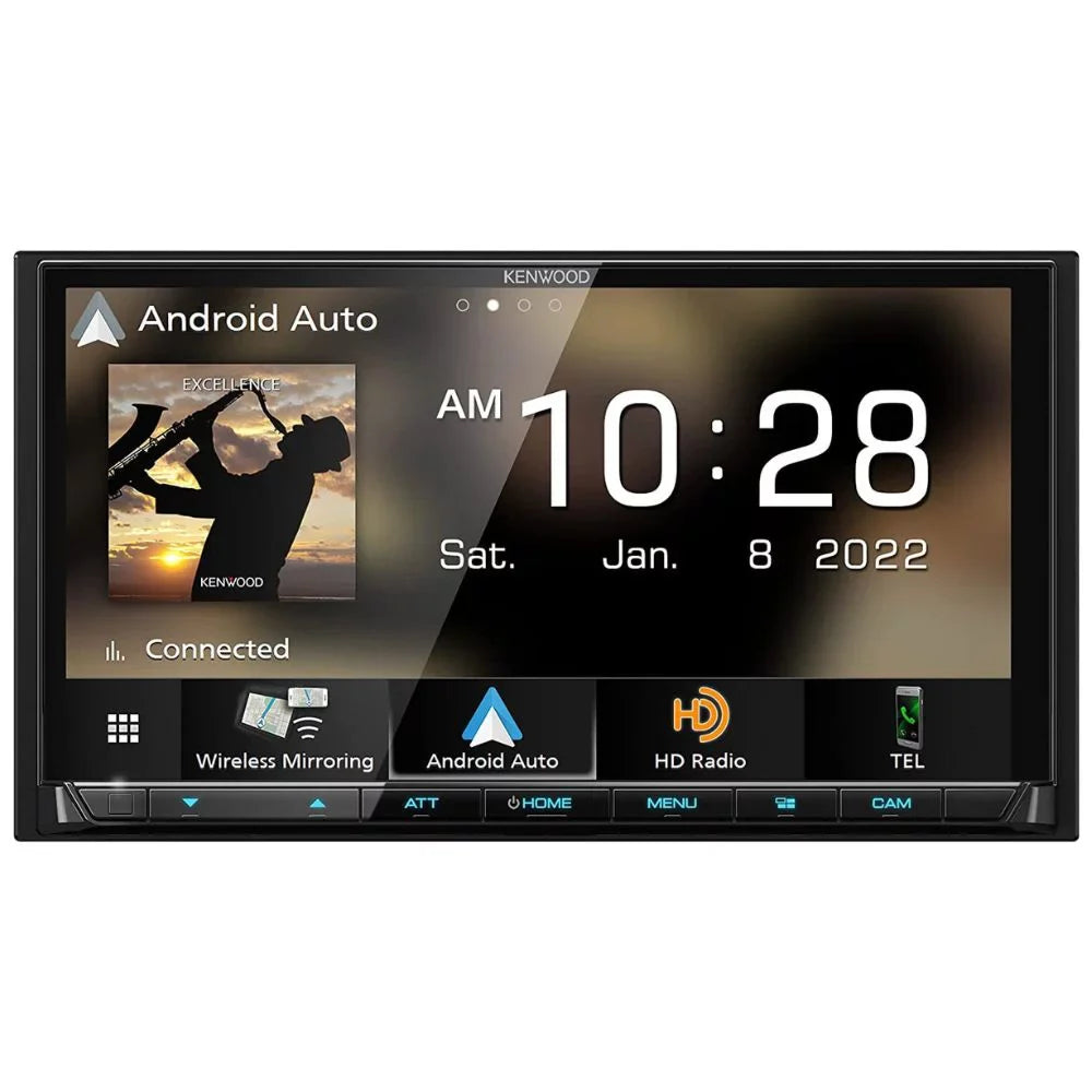 New Kenwood eXcelon DMX908Size 6.95" Multimedia Receiver and DRV-N520 Dashboard Camera