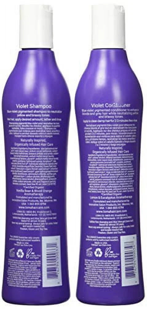 Loma Hair Care Violet Sizehampoo Violet Conditioner Duo, 12 Fl Oz each
