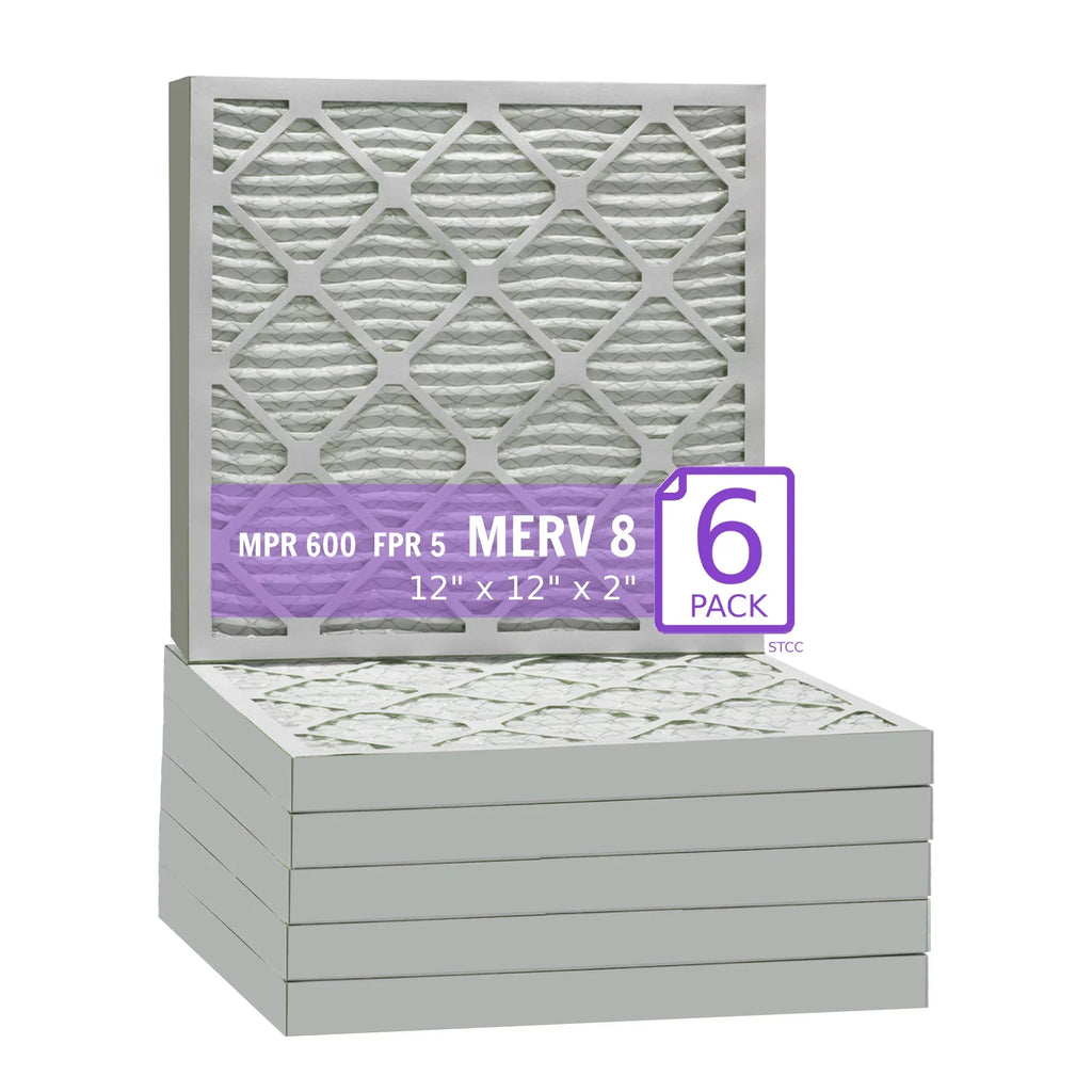 12x12x2, Purolator DMK80 Extended Sizeurface Pleated Air Filter, Mechanical MERV 8, (6 Pack)