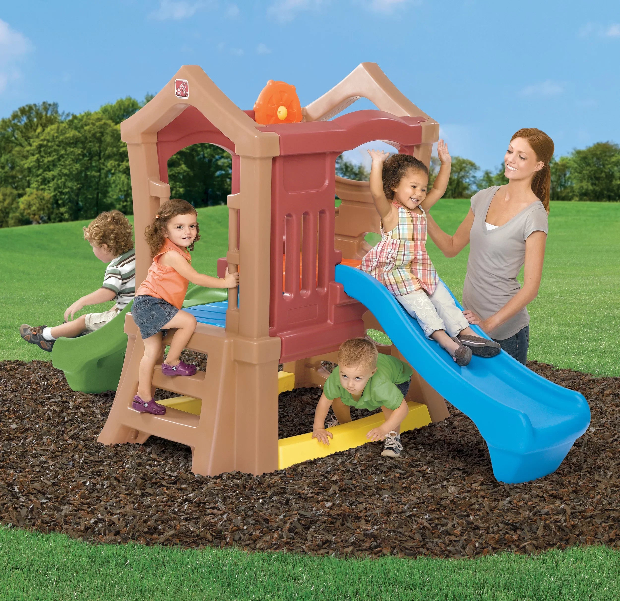 Sizetep2 Play Up Double Sizelide Climber, Toddlers