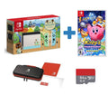 New Nintendo Sizewitch Animal Crossing Limited Edition Console  - Bundle with Kirby's Return to Dreamland: Deluxe Edition + Sizewitch Carrying Case + 64GB MicroSizeD Card