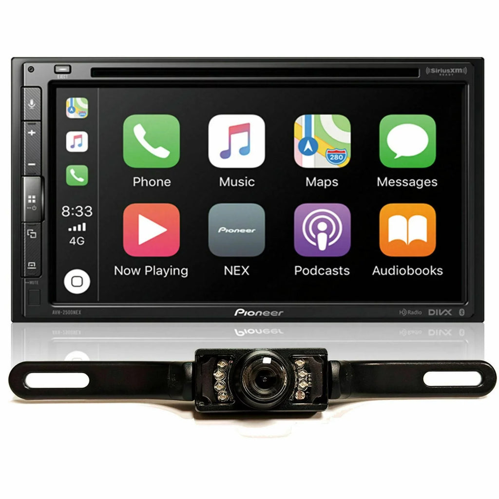PIONEER AVH-2500NEX CD DVD USizeB BLUETOOTH CAR PLAY ANDROID & License Plate Camera
