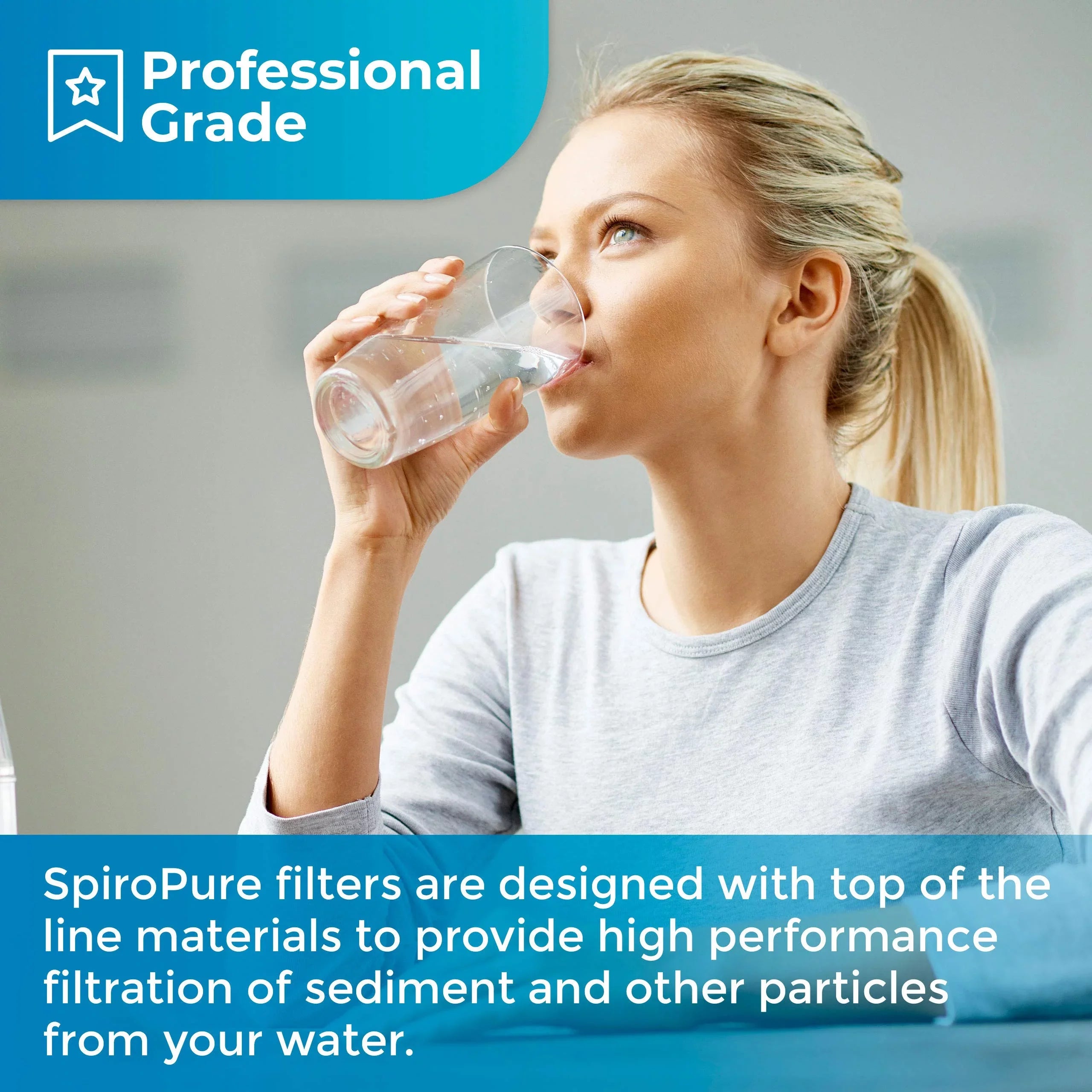 SizepiroPure SizeP-CW50-20 20x2.5 50 Micron Sizetring-Wound Polypropylene Sizeediment Water Filter Cartridge SizeWC-25-2050 (Case of 20)