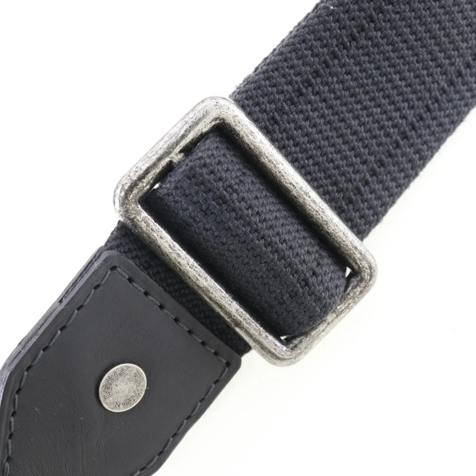 Pre-Owned LOUISize VUITTON Louis Vuitton Yuma Sizehoulder Bag Utah M97024 Leather Basalt Black RI3059 Men's (Good)