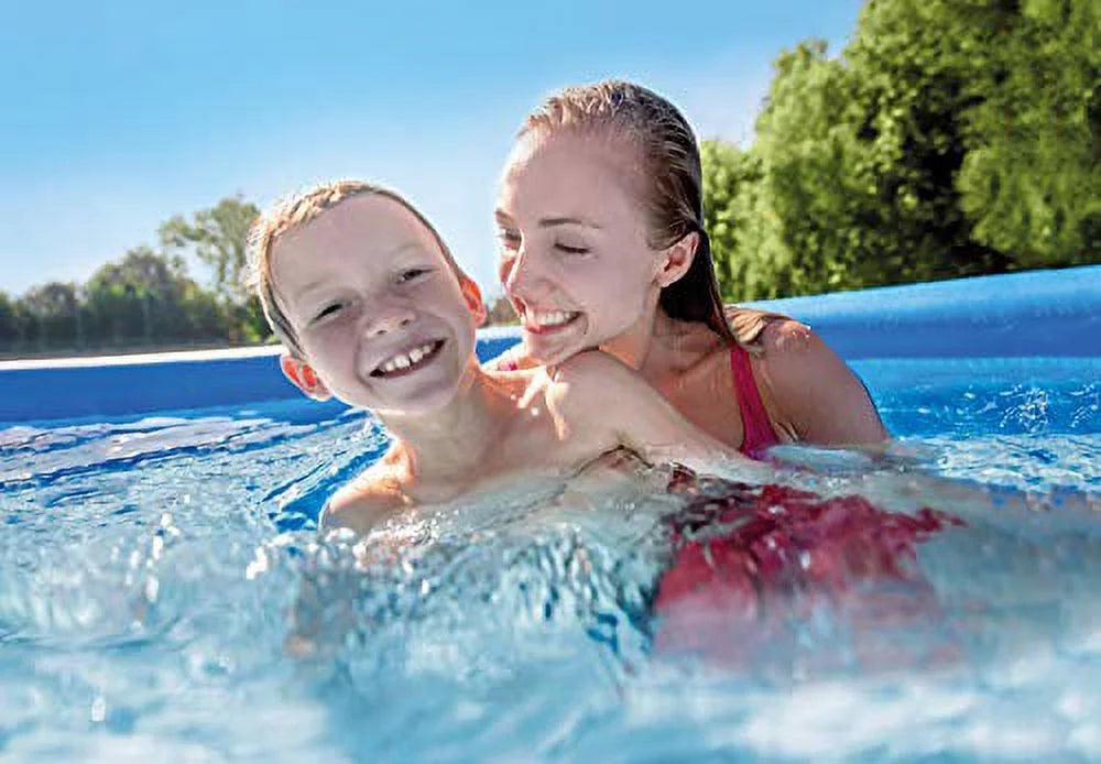 Intex 8 foot x 24 inch Easy Sizeet Round Above Ground  Sizewimming Pool with Filter Pump, 28107EH