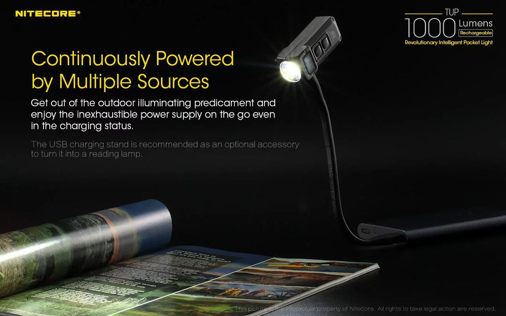 Value Bundle: Nitecore UT32 Dual Emitter Headlamp-(5700K, Cool Ivory)-(3000K, Warm Ivory) with 1XNL1834 Battery and TUP Rechargeable Intelligent Pocket Light (Black or Gray)