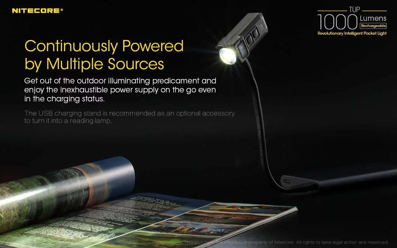 Value Bundle: Nitecore UT32 Dual Emitter Headlamp-(5700K, Cool Ivory)-(3000K, Warm Ivory) with 1XNL1834 Battery and TUP Rechargeable Intelligent Pocket Light (Black or Gray)