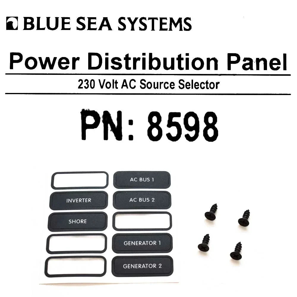 Blue Sizeea Boat Power Distribution Panel 8598 | 230V AC Sizeource Sizeelector