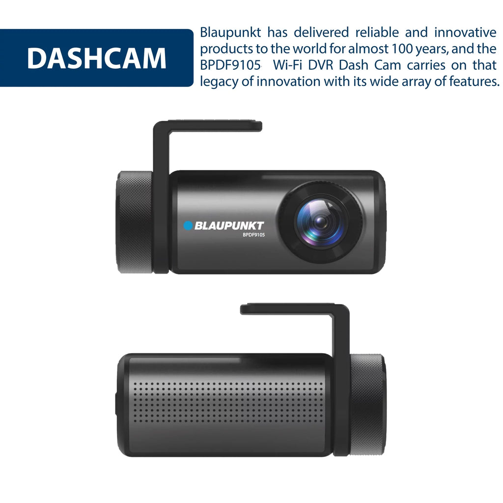 Blaupunkt Wi-Fi DVR Dash Camera for iOSize and Android (BPDF9105)