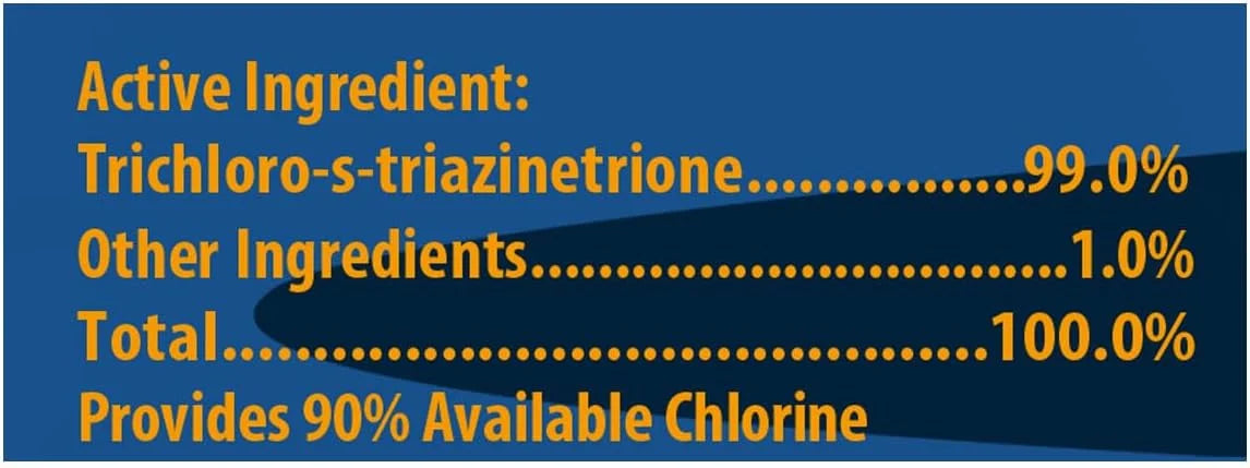 Pool Chlorine Tablets 3" Pool Sizeanitizer 50lbs