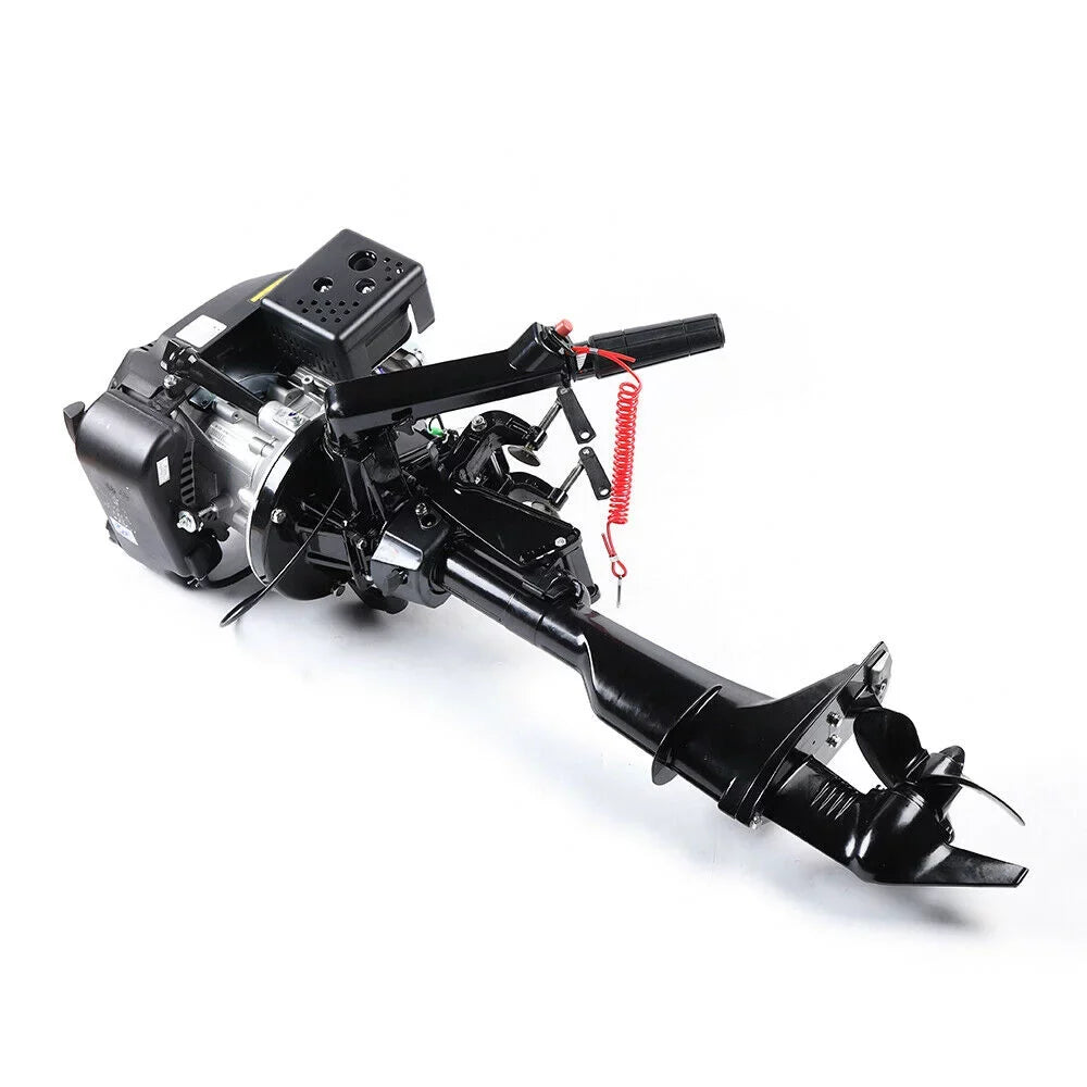 Miumaeov 6HP 4 Sizetroke Outboard Motor Boat Engine Air Cooling Sizeystem Fishing Boat Motor