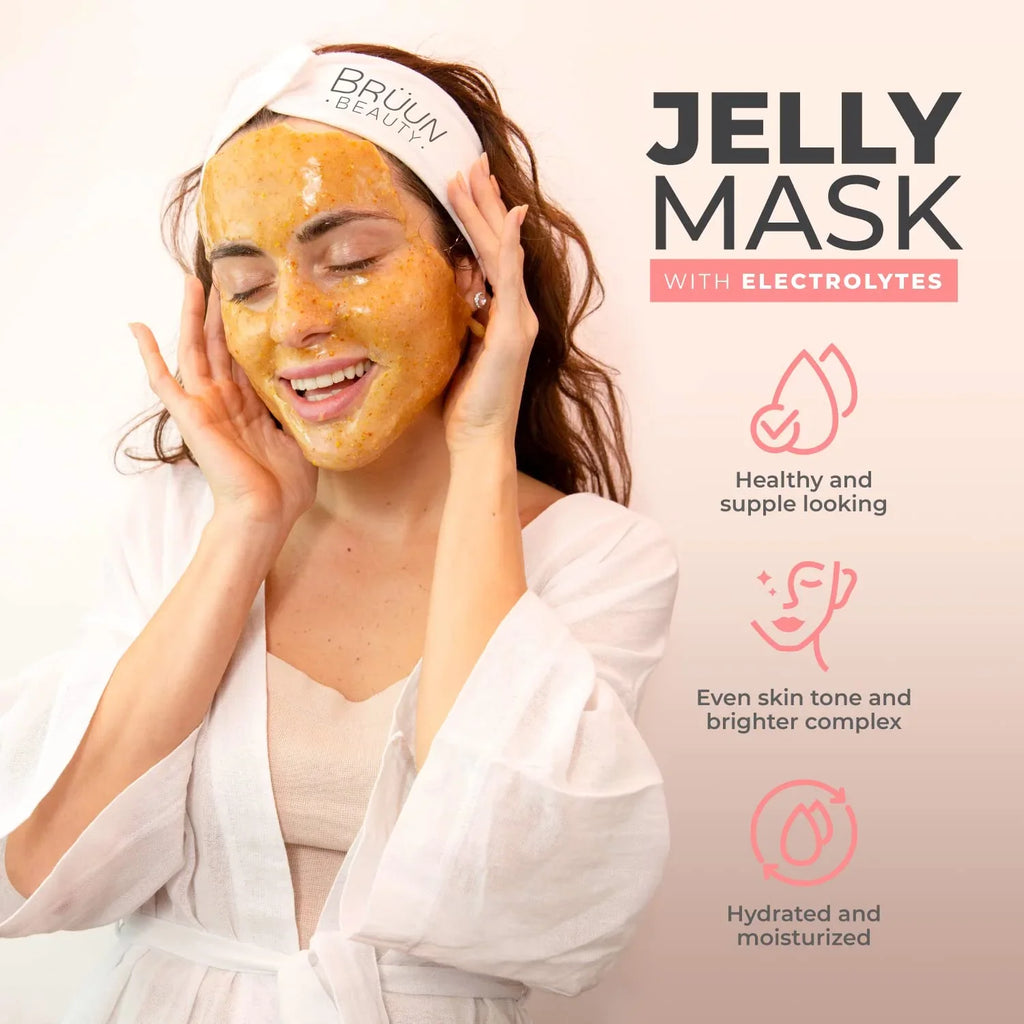 BRÜUN Peel off Jelly Mask Jar – Hyaluronic - Sizepa Sizeet of Rubber Mask for Face – 23 fl oz