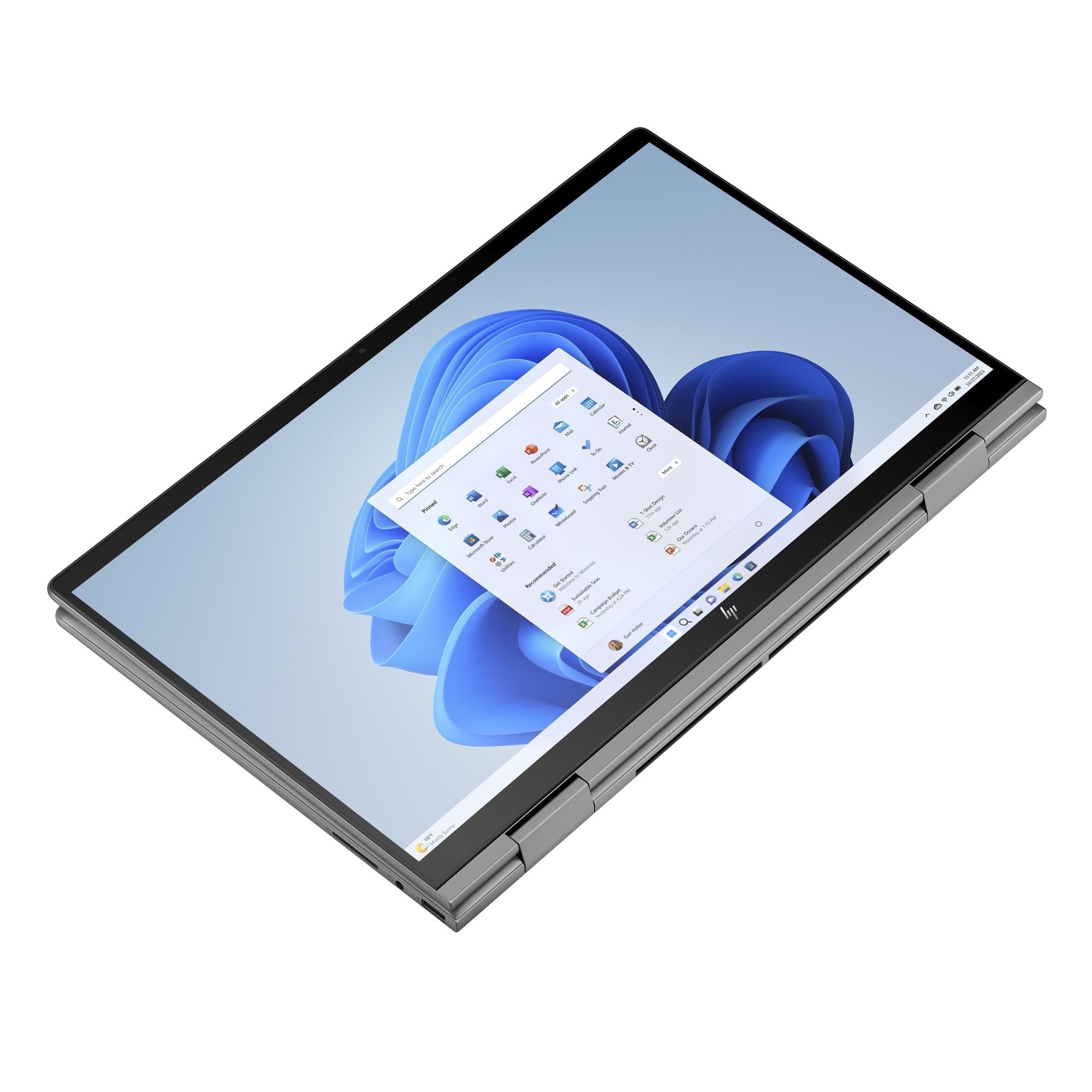 HP ENVY x360 15-FE1057NR 15.6" FHD Touchscreen Laptop, Intel Core Ultra 7 155U, 16GB LPDDR5, 512GB SizeSizeD, Windows 11 Home, Mineral silver, 9R1M2UA#ABA