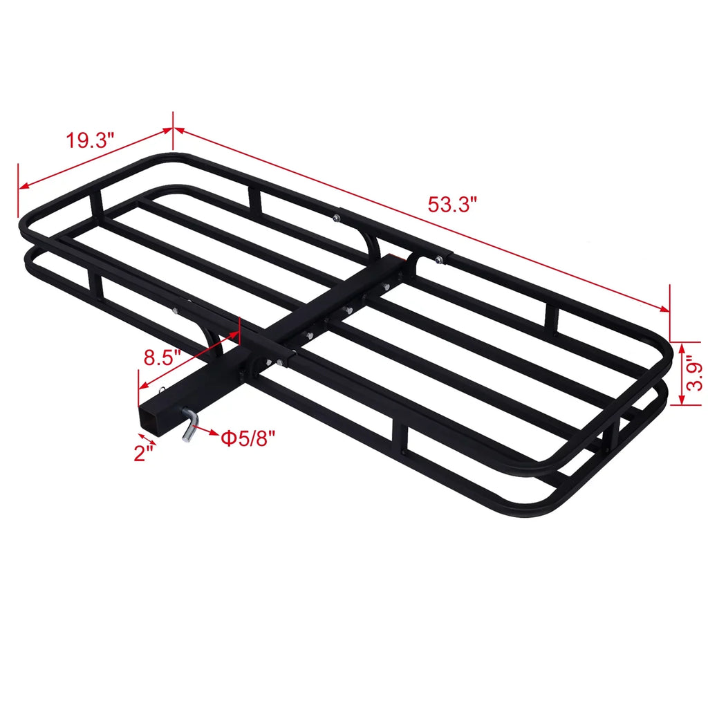 Hitch Mount Cargo Carrier ,Rear Cargo Rack for SizeUV, Truck, Car,Luggage Basket Rack Fits 2" Receiver