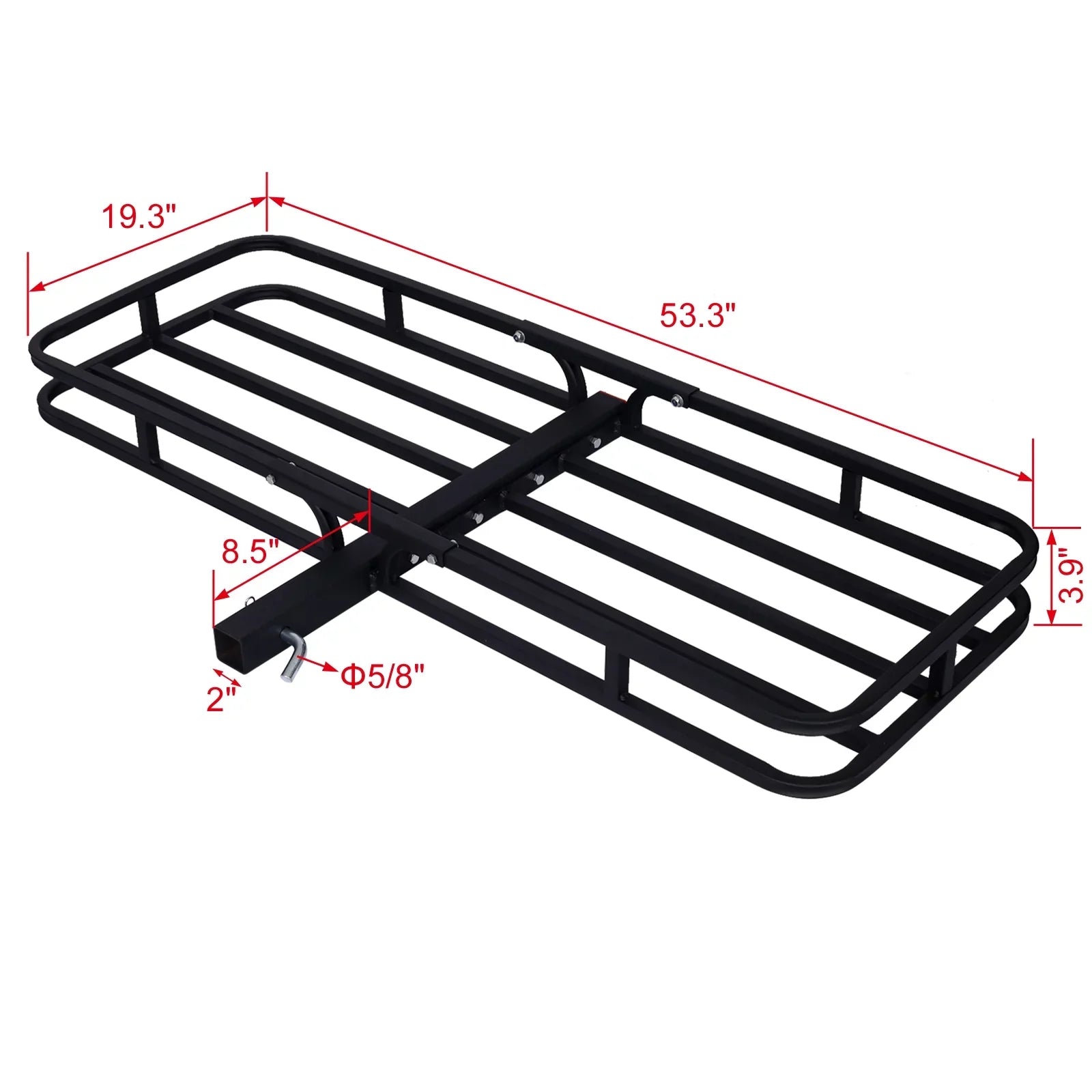 Hitch Mount Cargo Carrier ,Rear Cargo Rack for SizeUV, Truck, Car,Luggage Basket Rack Fits 2" Receiver