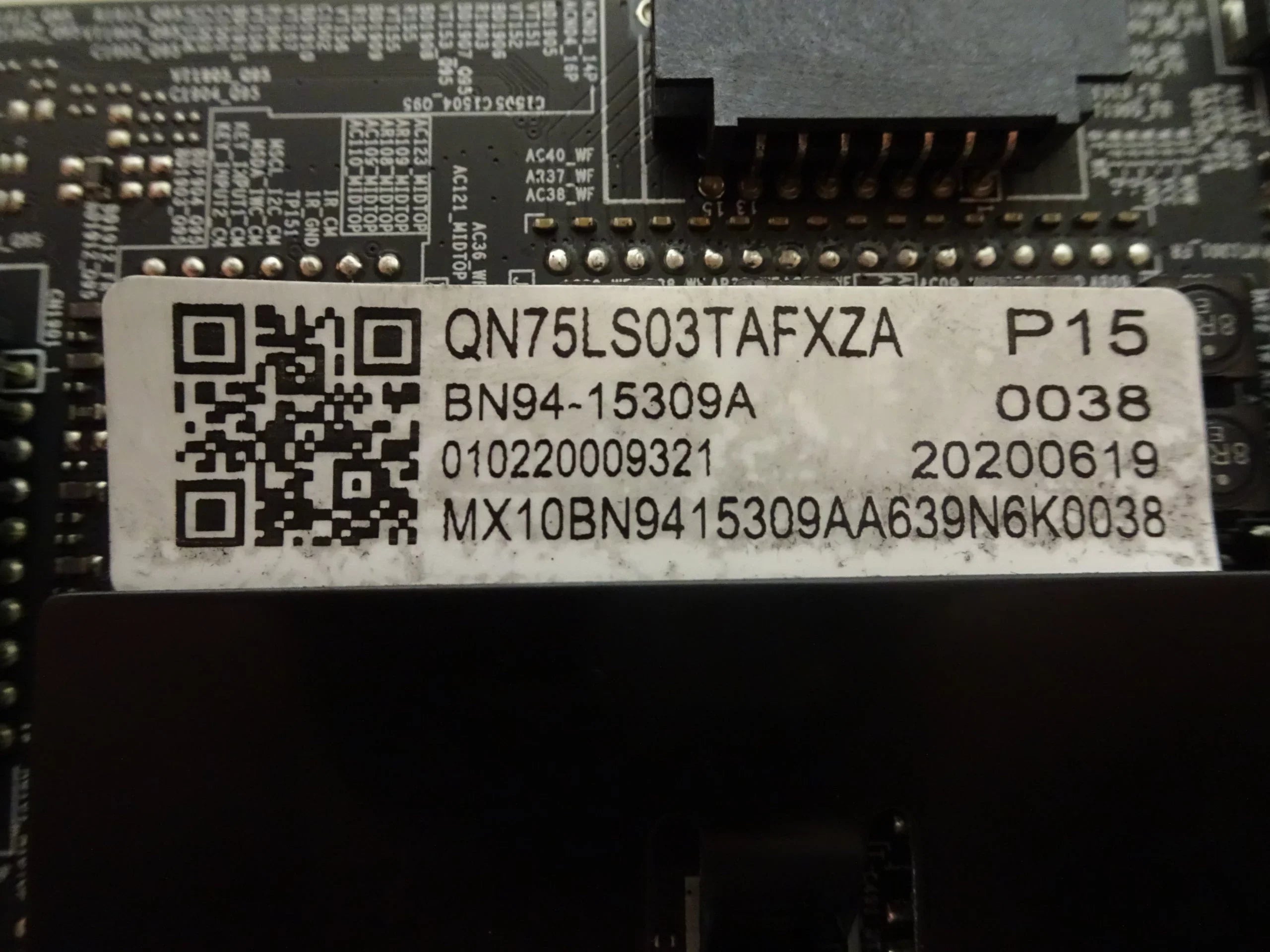 QN75LSize03TAFXZA Main Board  BN94-15309A