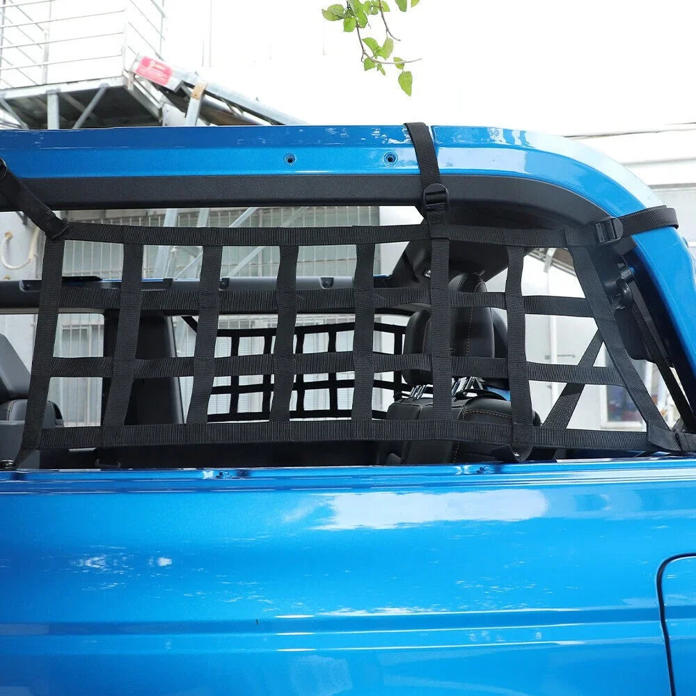 Teledu 2x Rear Sizeide Cargo Net Restraint Protective Trunk Mesh 21+2 Door