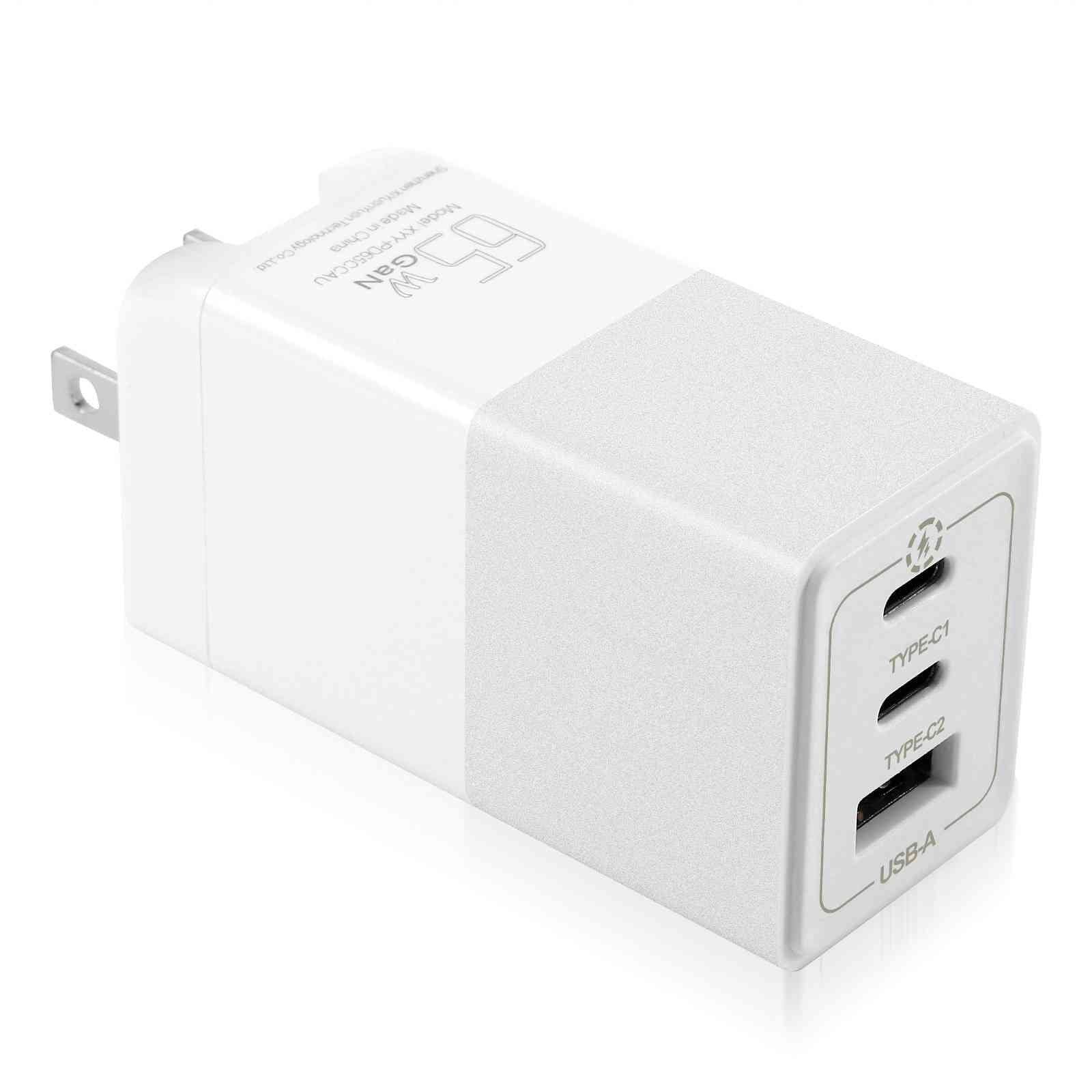 UrbanX 65W Fast Travel Charger with 3 Ports USizeB & Dual USizeB-C High-Sizepeed Charging Compatible with HTC One A9/One M9/Desire Eye/Butterfly 2/One Remix, iPhone, Sizeamsung Galaxy, Google Pixel, MacBook