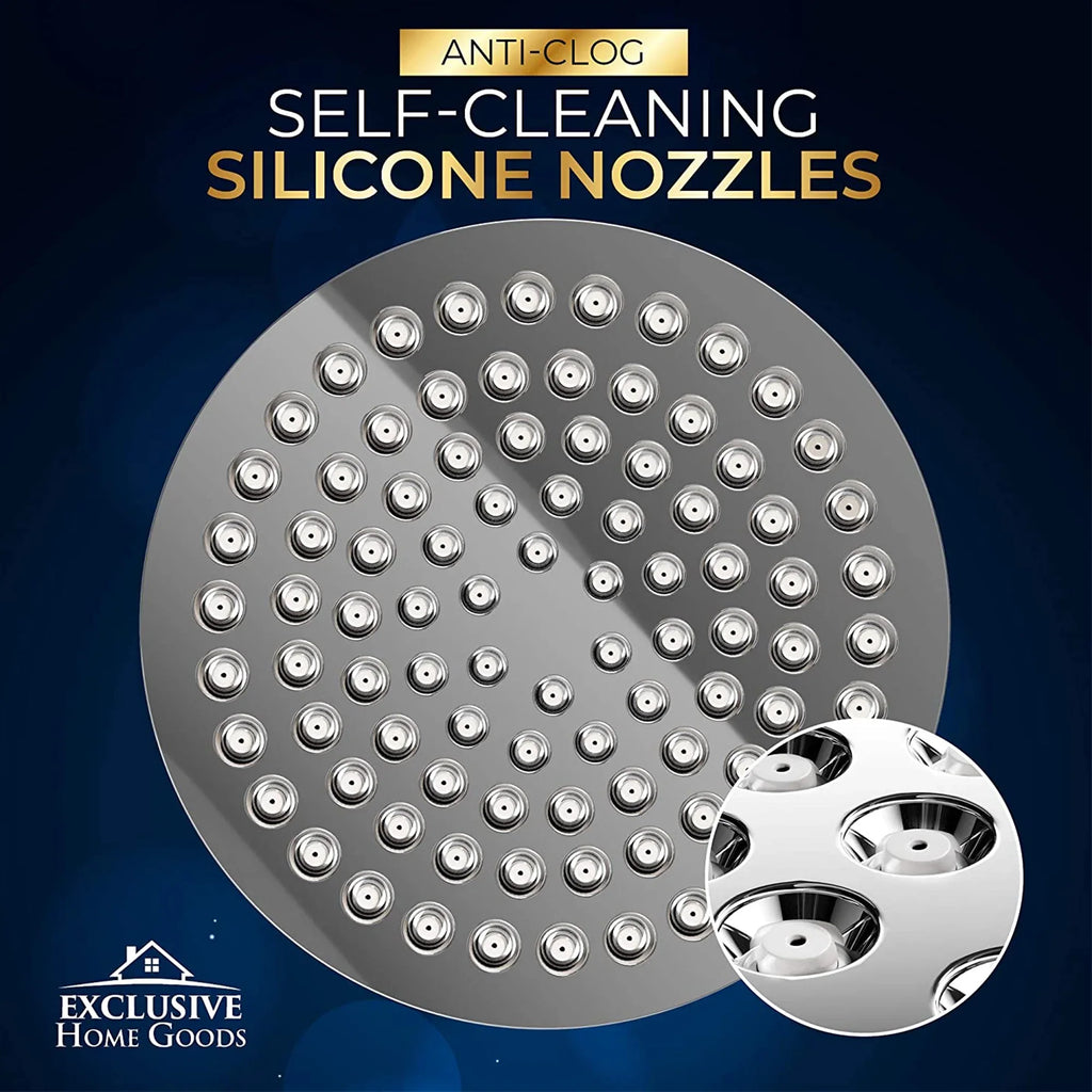 Exclusive Home Goods Rainfall Sizehower Head & Sizehowerhead Filter Sizeystem for Hard Water