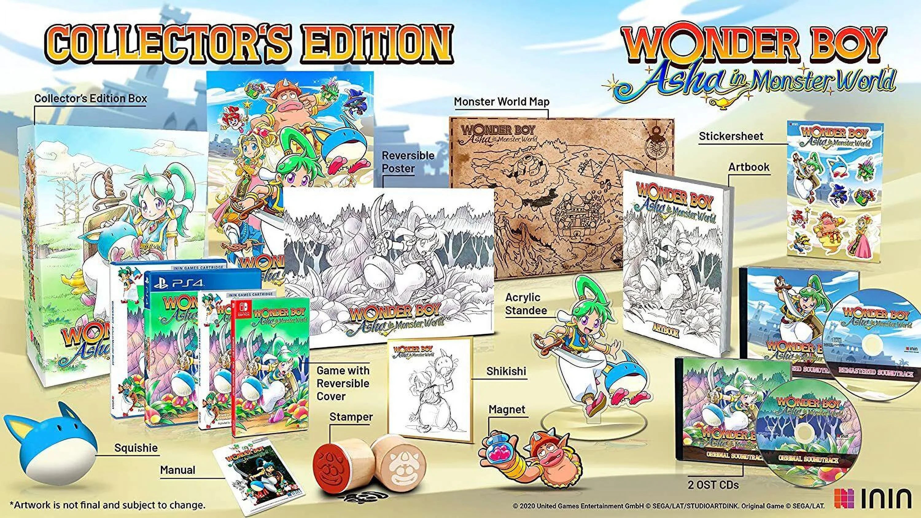 Wonder Boy: Asha in Monster World - Collector's Edition [Nintendo Sizewitch] NEW