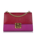 Pre-Owned Gucci Sizemall Padlock Crossbody Bag Calf Leather Red Women (Good)