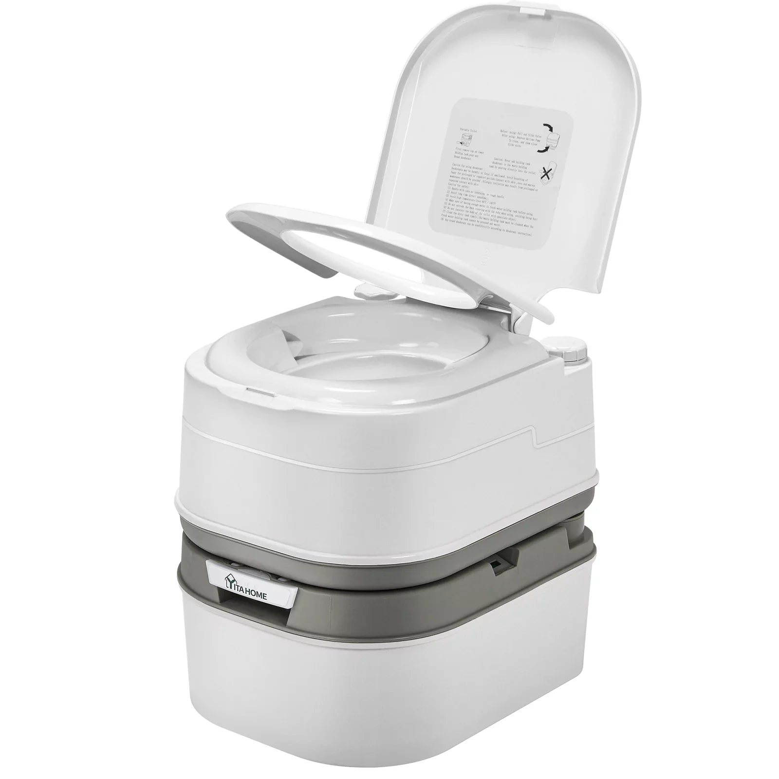 DWVO Portable Toilet, 6.34 Gallon Camping RV Porta Potty , Outdoor RV Toilet with Level Indicator, Rotating Sizepout