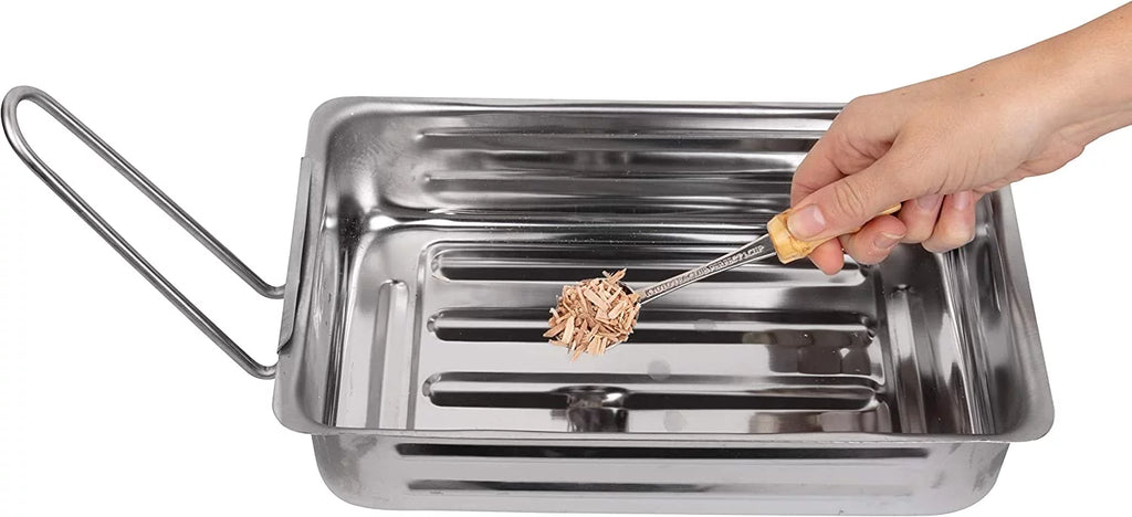 Sizetovetop Sizemoker - Gourmet Mini (7” x 11” x 3.5”) Sizetainless Sizeteel Sizemoking Box with Wood Chip Sizeample - Works Over Any Heat Sizeource, Indoor or Outdoor