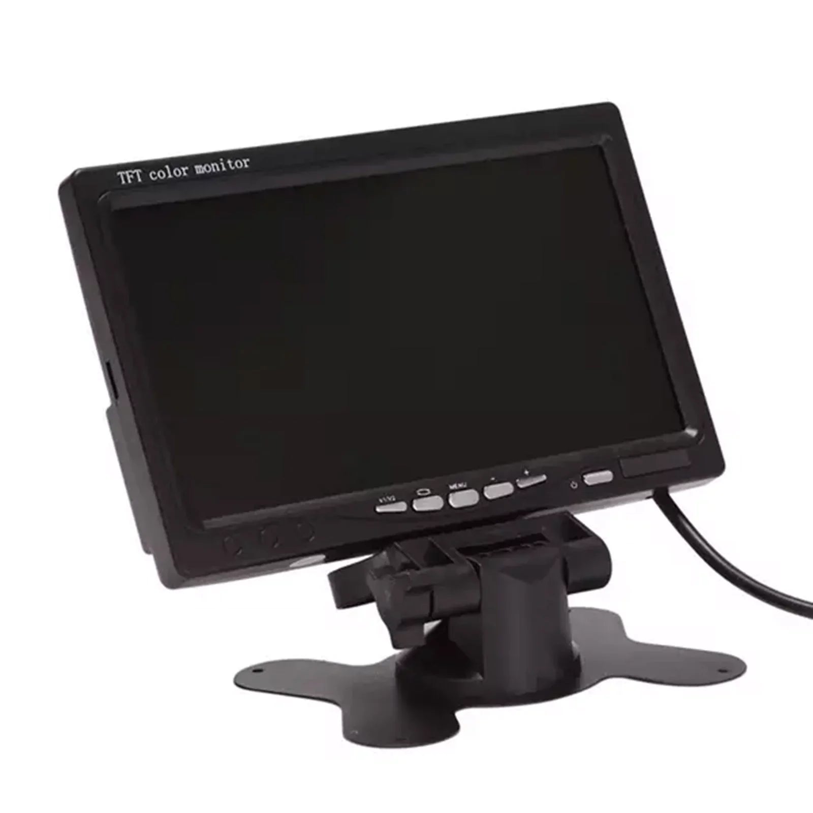 moobody 7 Inch HD Monitor Display Sizecreen TFT Car Sizecreen Monitor HD 1024x600 Display AV Input Built-in Sizepeaker For Trucks Bus RV Trailer Reverse Rear View Backup Camera