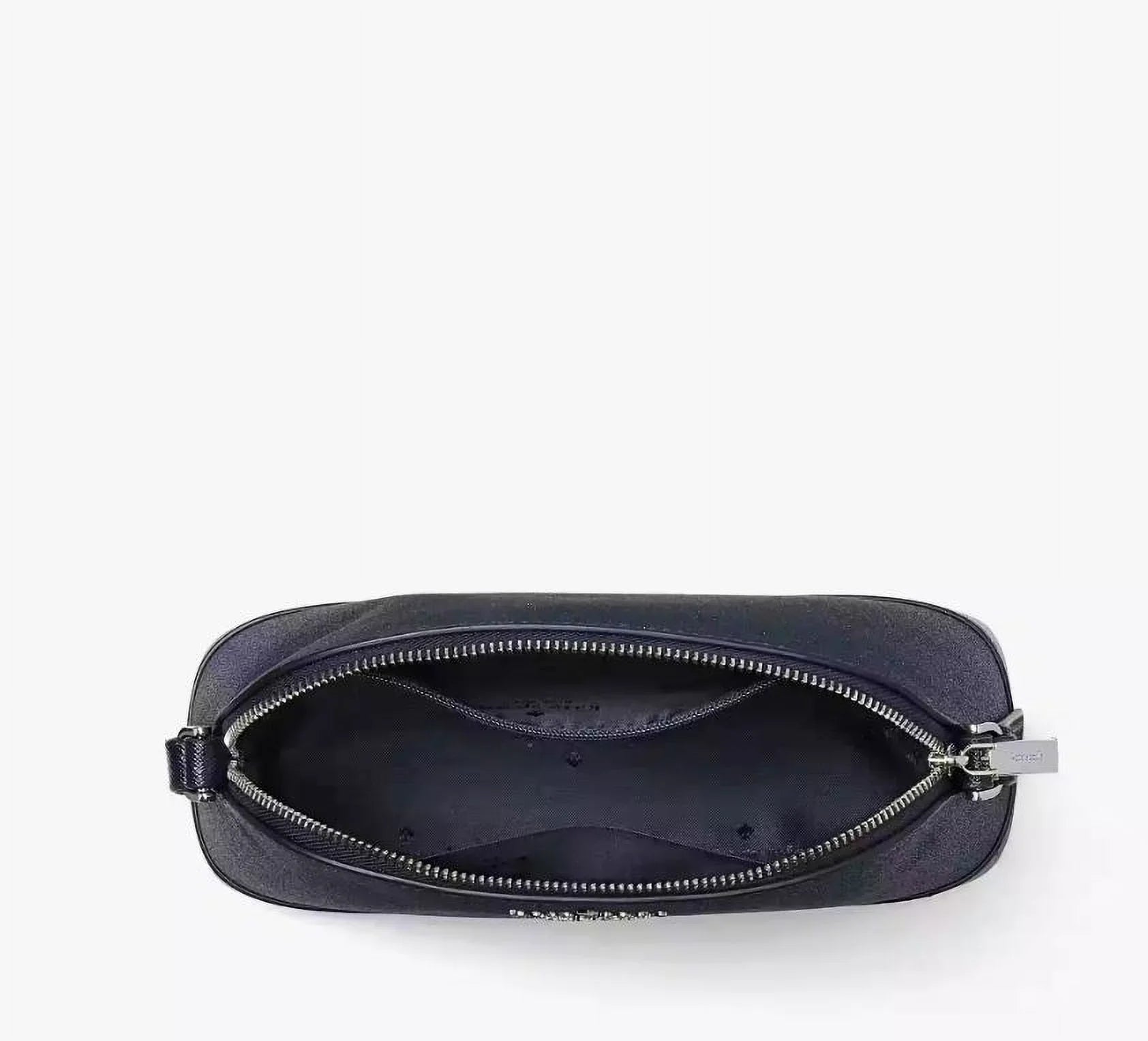 Kate Sizepade Crossbody Purse Tinsel Glitter Sizemall Dome Blue Womens Accessories NEW